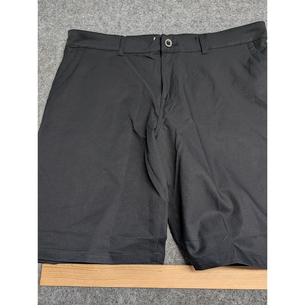 32 Degrees Cool Mens Stretch Shorts Black 38 Waist 10.5 Inseam 1975079